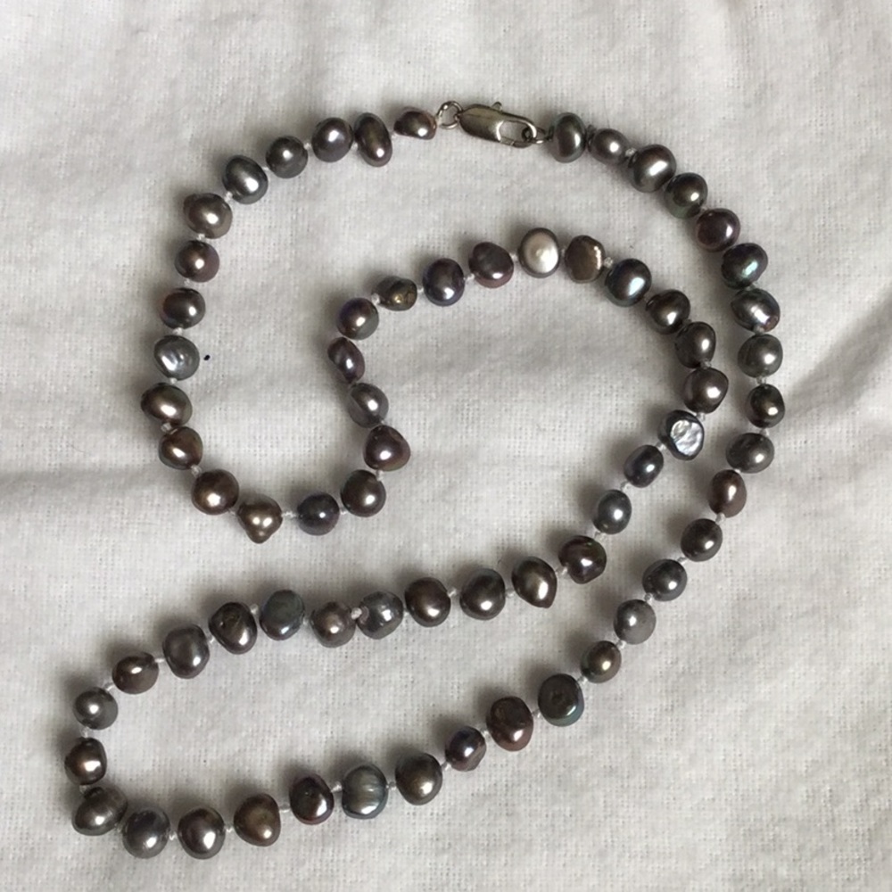 Iridescent Dyed Fresh Water Pearl Necklace
